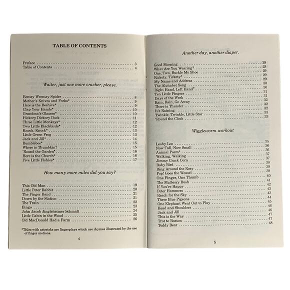 Vintage 1980s Wee Sing Children's Songs Fingerplays Songbook Price Stern Sloan - Picture 3 of 8